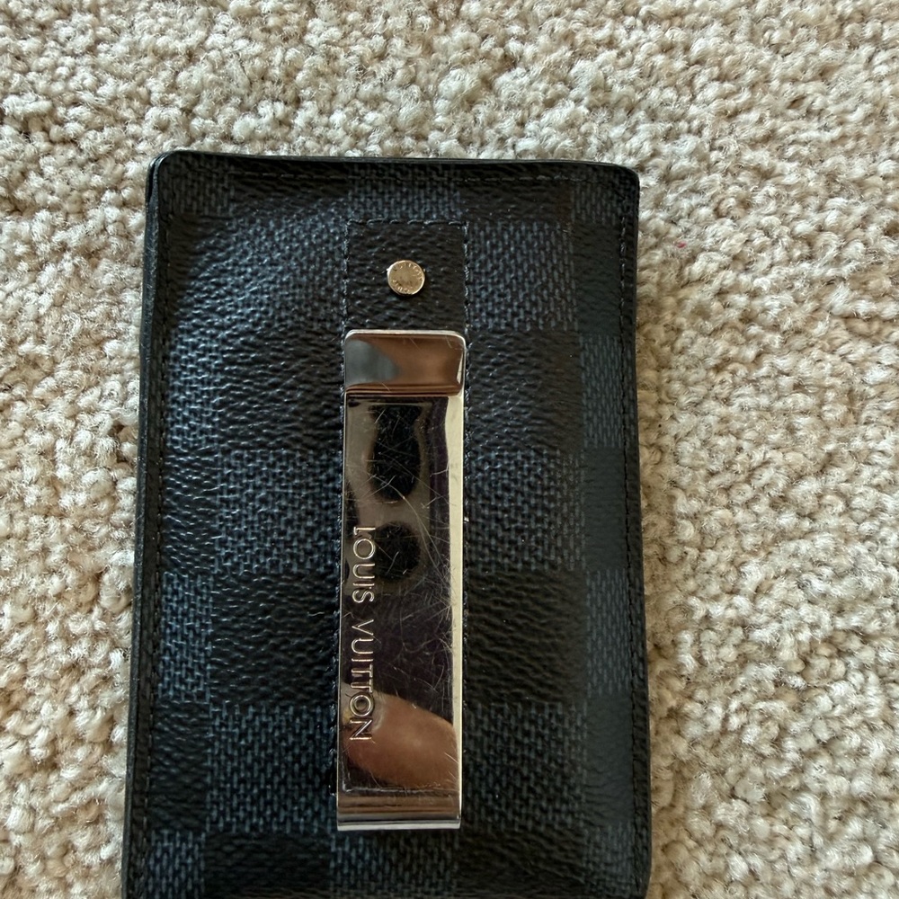 Louis Vuitton Black Checkered Card Holder - Picture 2 of 6